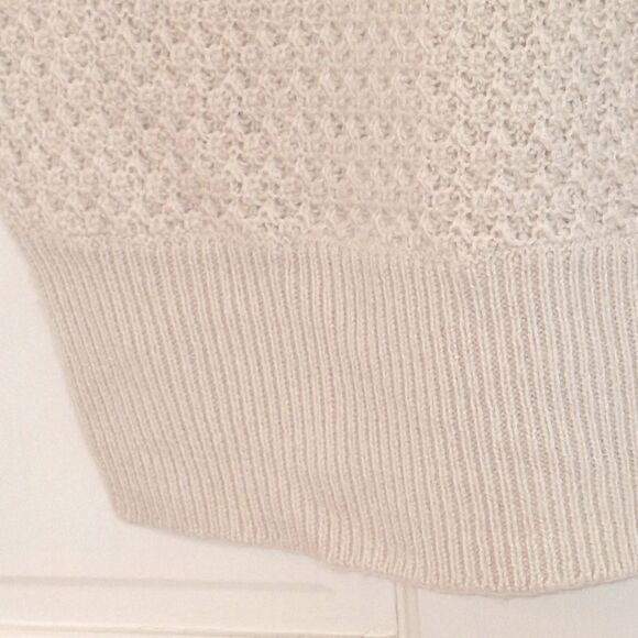 Tibi Sweater Dress Wool Cashmere Blend Pockets Sheath V-Neck Above Knee Beige M - Picture 11 of 16